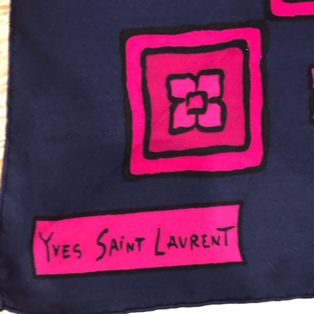 Yves Saint Laurent Silk Scarf - Picture 3 of 16
